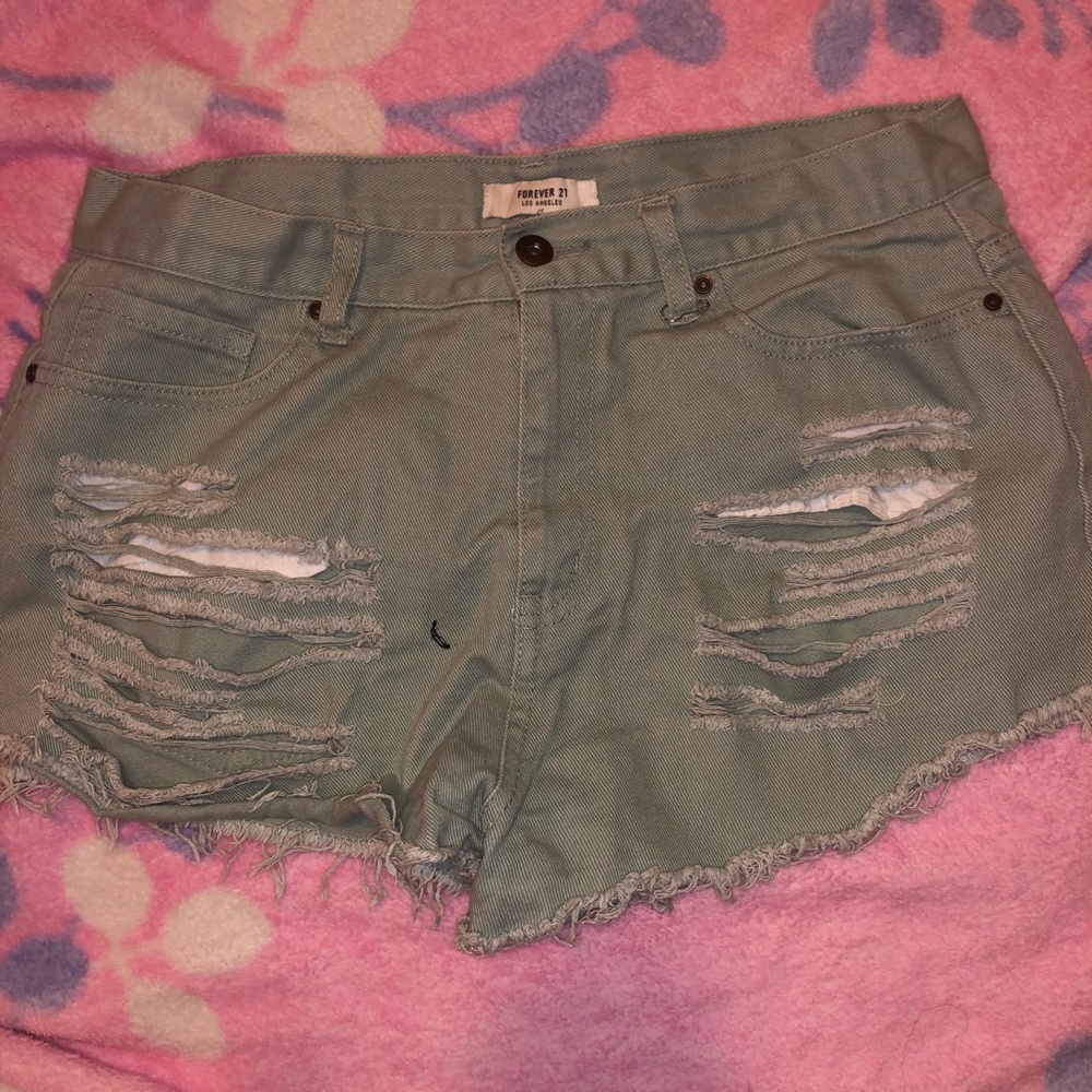 denim shorts forever 21